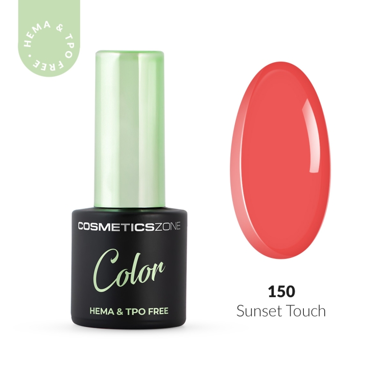 Hybrid nail polish peach 7ml - Sunset Touch 150