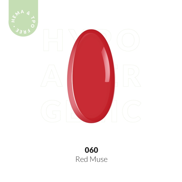 Hybrid nail polish red 7ml - Red Muse 060
