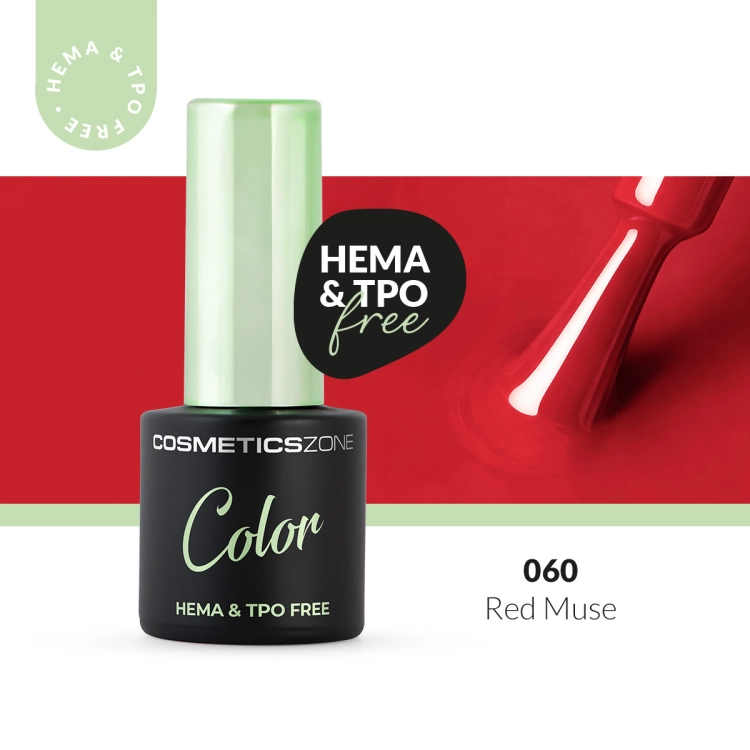Hybrid nail polish red 7ml - Red Muse 060