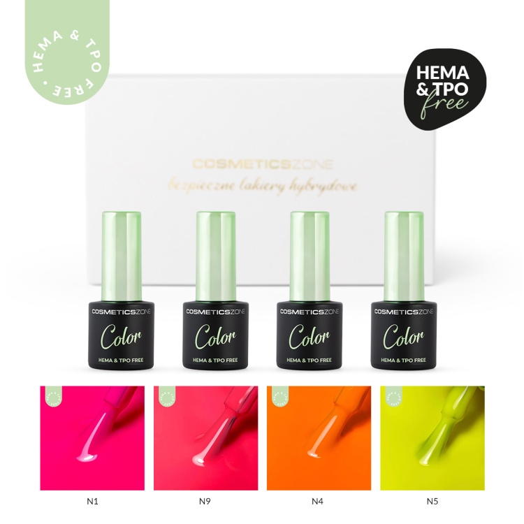 Summer zestaw 4 kolorow hypoallergenic bez Hema