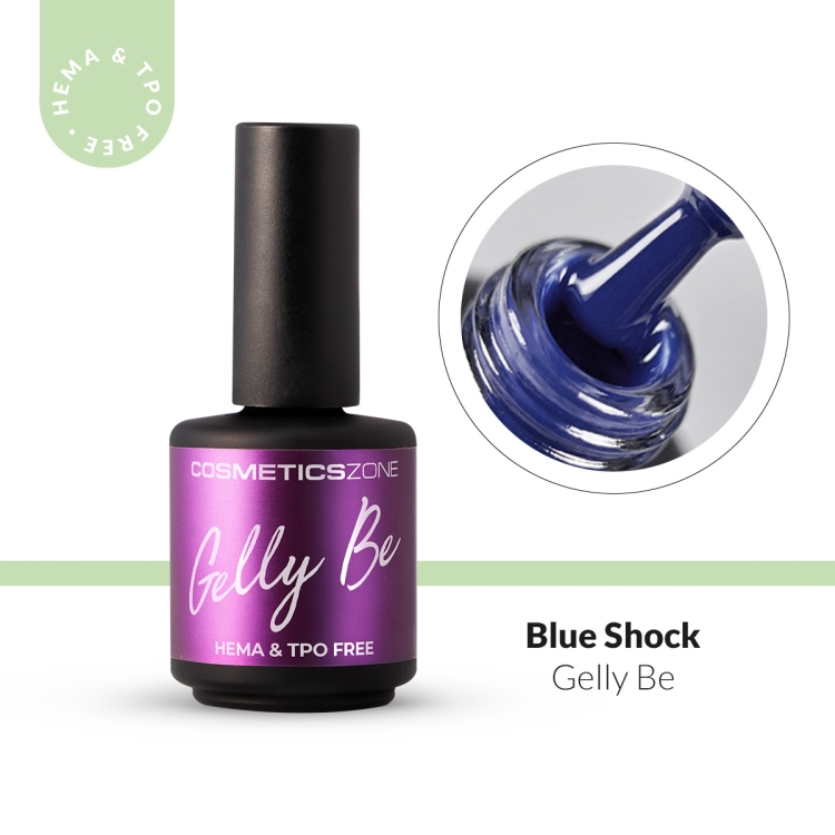 Baza żelowa do przedłużania Gelly BE niebieska - Blue Shock 15ml