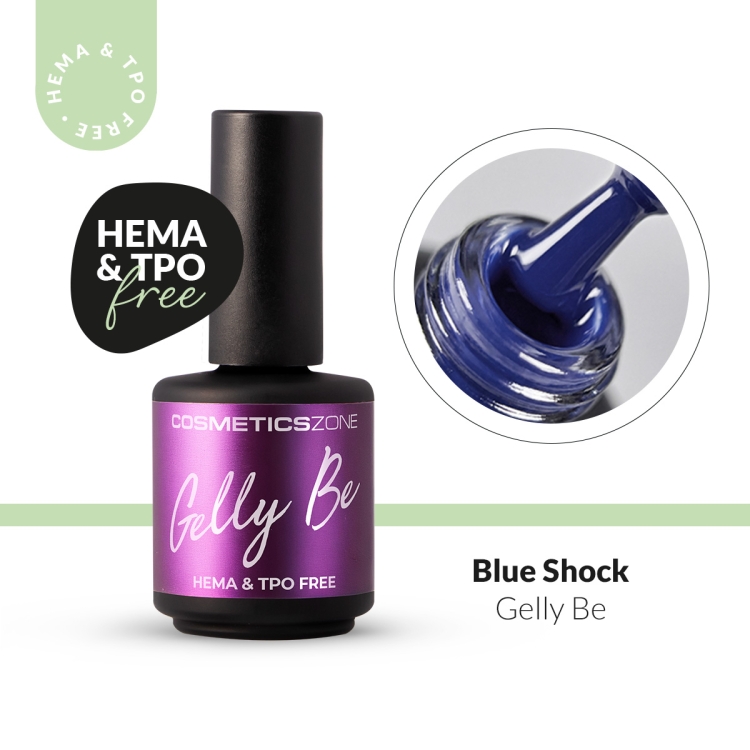 Baza żelowa do przedłużania Gelly BE niebieska - Blue Shock 15ml
