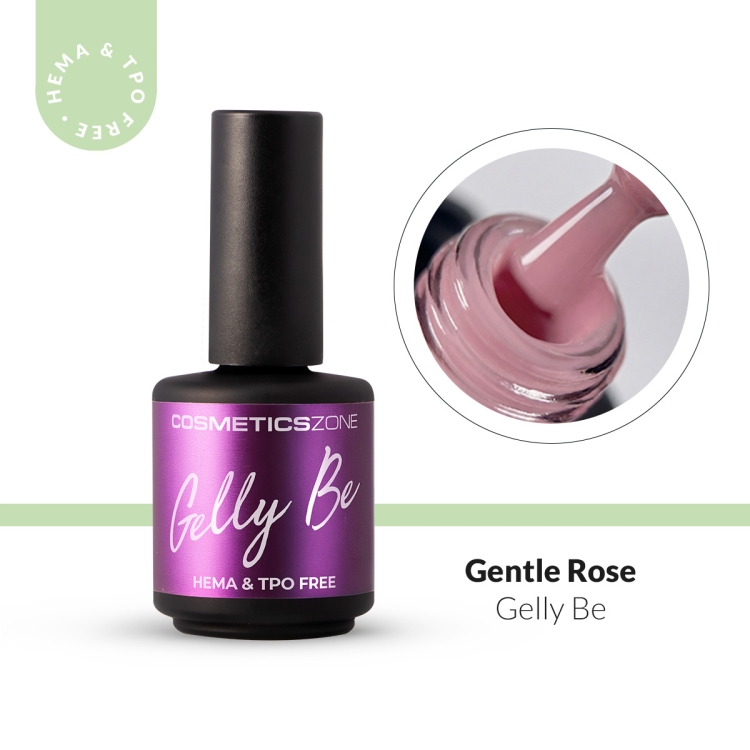 Baza żelowa do przedłużania Gelly BE rózowa - Gentle Rose 15ml
