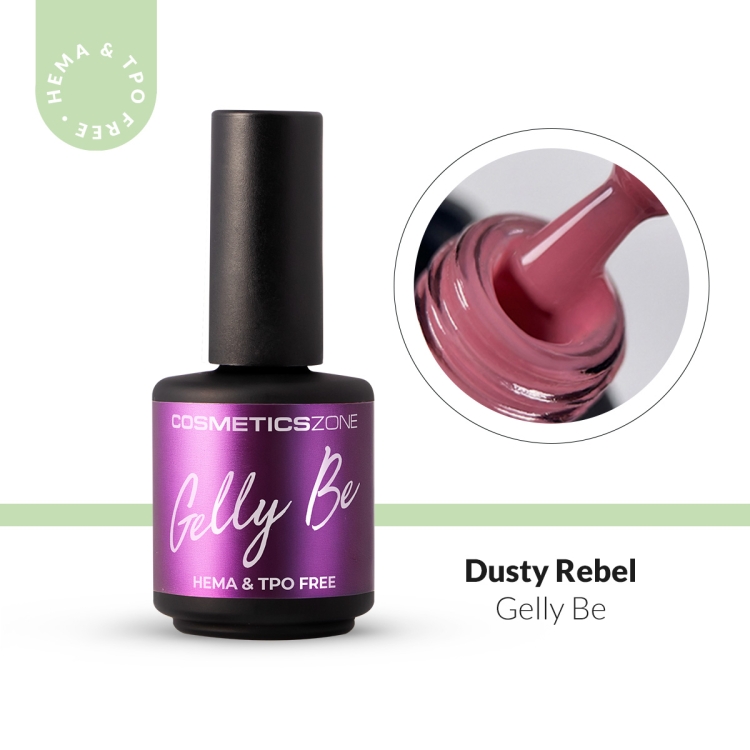 Baza żelowa do przedłużania Gelly BE różowa - Dusty Rebel 15ml
