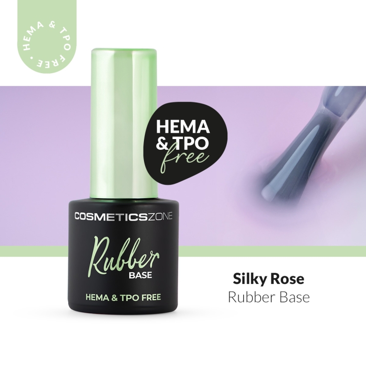 Hypoallergenic Rubber Base light pink - Silky Rose 7ml