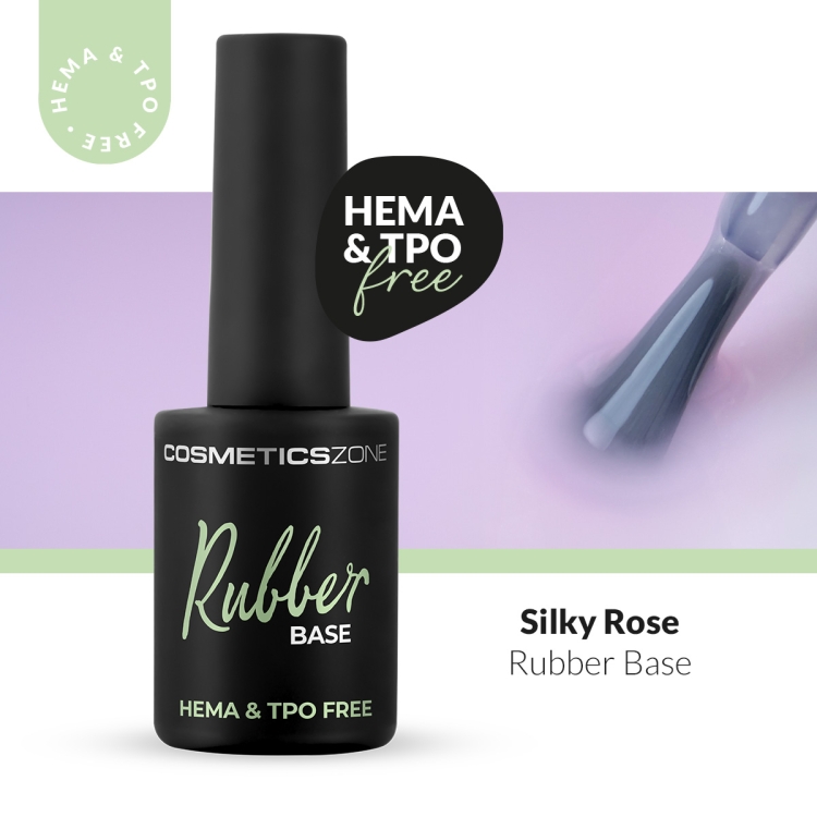 Hypoallergenic Rubber Base light pink - Silky Rose 15ml