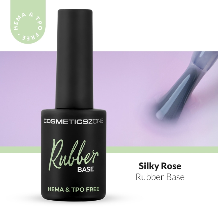 Hypoallergenic Rubber Base light pink - Silky Rose 15ml