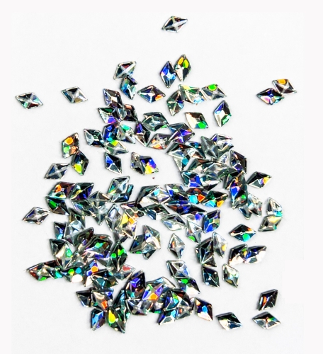 Opalizujące holograficzne kryształki kamienie - diamenciki na paznokcie