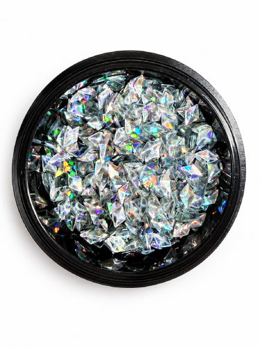 Opalizujące holograficzne kryształki kamienie - diamenciki na paznokcie