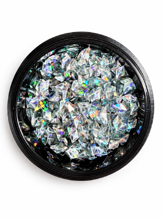 Opalizujące holograficzne kryształki kamienie - diamenciki na paznokcie
