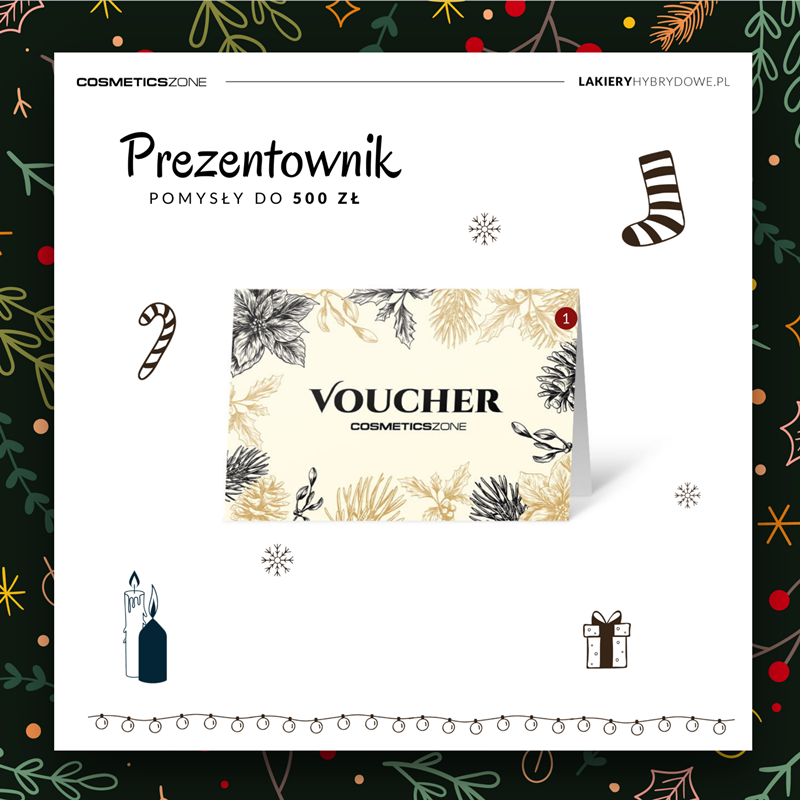 Grafika przedstawiająca voucher, kupon podarunkowy jako pomysł na prezent dla kobiety